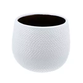 Кашпо Edelman flower gabriel d16см h14см белое