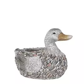 Кашпо Edelman garden duck 27x19х22см серое