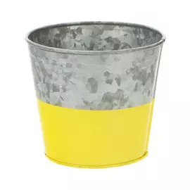 Кашпо Edelman garden round d14см h13.5см желтое