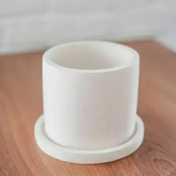 Кашпо Евролит Цилиндр с поддоном 11 см