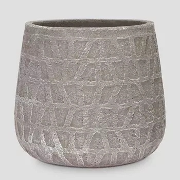 Кашпо Futong 24x24x23 светло серый