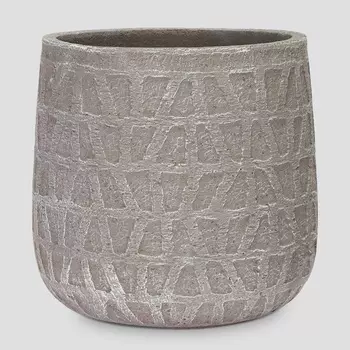 Кашпо Futong 26х26х25 светло серый