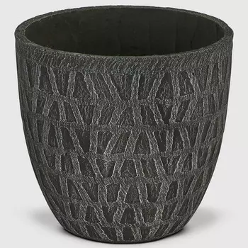 Кашпо Futong темно-серое 39х39х36 см