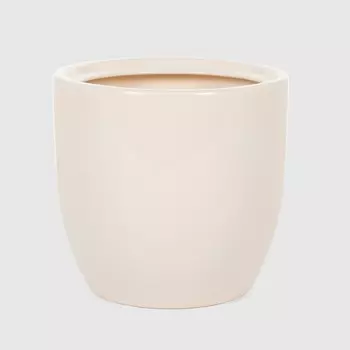 Кашпо Гончар Идеал малый белый,d-17 см, h-16 см., v-2,1 л.