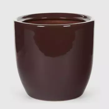 Кашпо Гончар Идеал малый серо-коричневый,d-17 см, h-16 см., v-2,1 л.