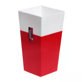 Кашпо Интерлинк дуэт260 26 см красно-белый