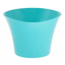 Кашпо Интерлинк "волна" 12 см бирюзовый
