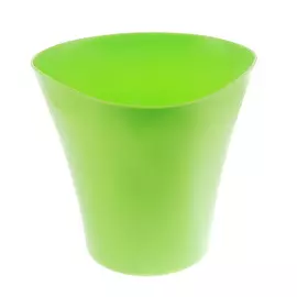 Кашпо Интерлинк "волна" 12 см зеленый