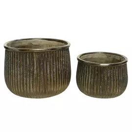 Кашпо Kaemingk обиход bronze большое