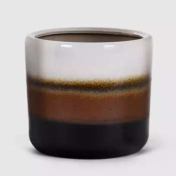 Кашпо керамическое для цветов Shine Pots 21x23см 3 цвета