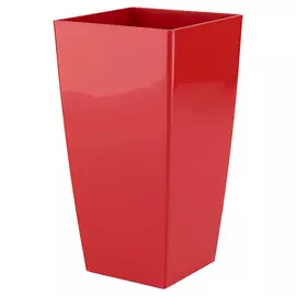 Кашпо квадратное Artevasi pisa 40 см красное