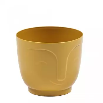 Кашпо Lamela Atena d18.5. H16 см 3.1л горчичный