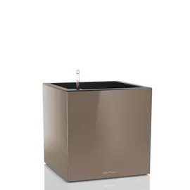 Кашпо Lechuza canto premium 40x40см сер-коричневое