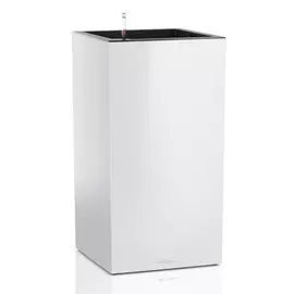 Кашпо с автополивом Lechuza canto premium 40x40x76 белое