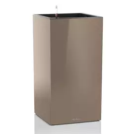 Кашпо с автополивом Lechuza canto premium 40x40x76 сер-коричневое