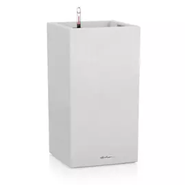 Кашпо с автополивом Lechuza canto stone 30x30x31 серое