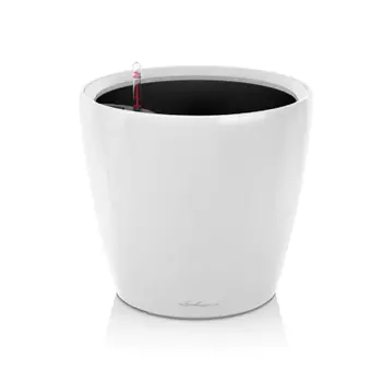 Кашпо Lechuza Classico LS с автополивом белое 21 см