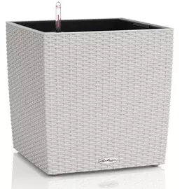 Кашпо с автополивом Lechuza Cottage 30x30x30 серый