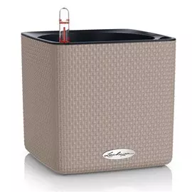 Кашпо с автополивом Lechuza cube color 17x17x16 песок