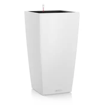 Кашпо Lechuza cubico 22см белый с автополивом
