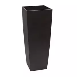 Кашпо с автополивом Lechuza Cubico alto 115см эспрессо металл