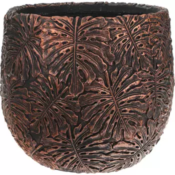 Кашпо монстера Futong бронзовое 23х23х21 см