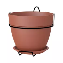 Кашпо настенное Artevasi Capri Campana коричневое 21х21х21 см