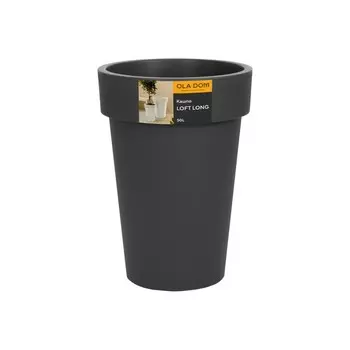 Кашпо Ola Dom Loft long серый d41.5 см