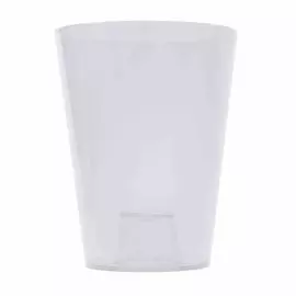 Кашпо Пластавеню лаванда прозрачный d-12.5 см