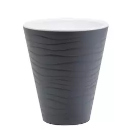 Кашпо Пластавеню Валенсия 2л.антрацит d-15.5 см