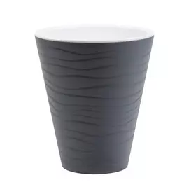 Кашпо Пластавеню Валенсия 5.2л.антрацит d-21.5см