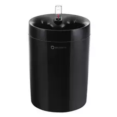 Кашпо Plastia Calimera d17h24см чёрное с автополивом