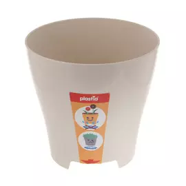 Кашпо Plastia Luna д30см бежевое