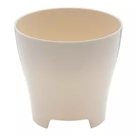 Кашпо Plastia Luna д18 см бежевое