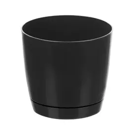 Кашпо Prosperplast coubi 10см графит