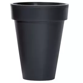 Кашпо Prosperplast cube slim 28см антрацит
