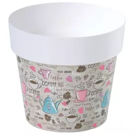 Кашпо Prosperplast Iml кофе брейк 14х14х13 см