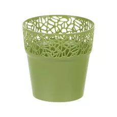 Кашпо Prosperplast naturo 12см оливковое