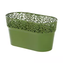 Кашпо Prosperplast naturo 27.5см оливковое