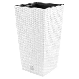 Кашпо Prosperplast Rato квадратное 32,5 см белое