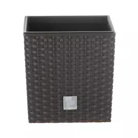 Кашпо Prosperplast rato низкое 20см умбра