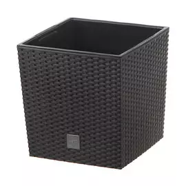 Кашпо Prosperplast rato низкое 32,5см умбра