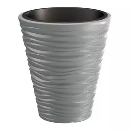 Кашпо Prosperplast Sand 30см серый