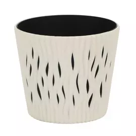 Кашпо Prosperplast sandy круглое 26х26х22см кремовое 7,9 л