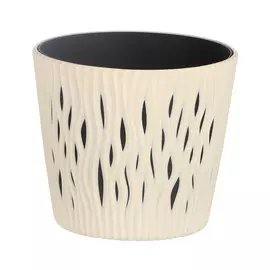 Кашпо Prosperplast sandy круглое 16х16х14см кремовое 1,7 л