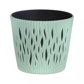 Кашпо Prosperplast sandy круглое 19х19х16,5см шалфей 3 л