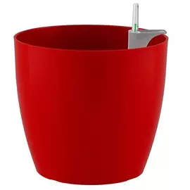 Кашпо с автополивом Artevasi San Remо темно-красное 42х42х39,5 см