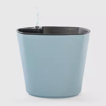 Кашпо с автополивом Greensun D18см oc1816-голубой