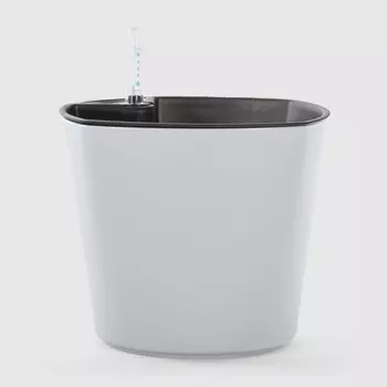 Кашпо с автополивом Greensun D18см oc1816-слоновая кость