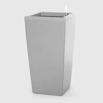 Кашпо с автополивом Greensun ic3059 серебро d30 см